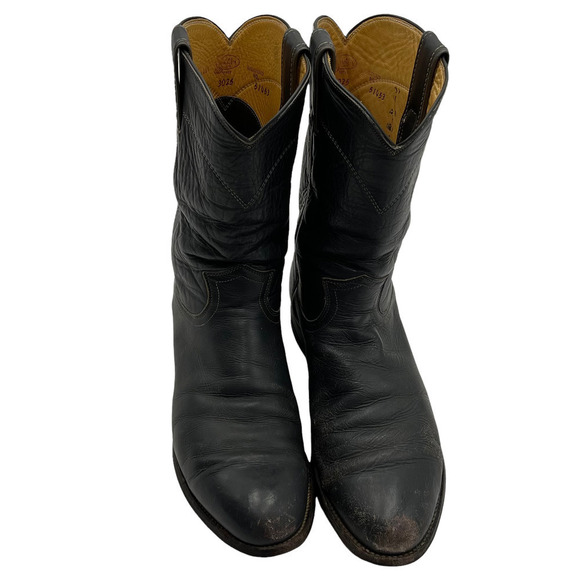 Justin Men\'s Jackson Gray Leather Cowboy Work Boots main image 4
